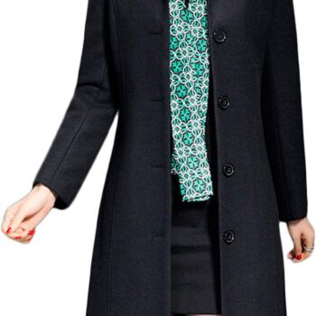 Women Wool Trench Coat Winter Long Thick Overcoat  Coats