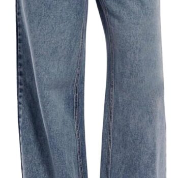 Women Going Out Low Rise Straight Leg Jeans Loose Fit Denim Pants