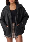 Women d Leather Jackets Faux Suede Fall Fashion Motorcycle Coats Winter Outfits Clothes  Tops