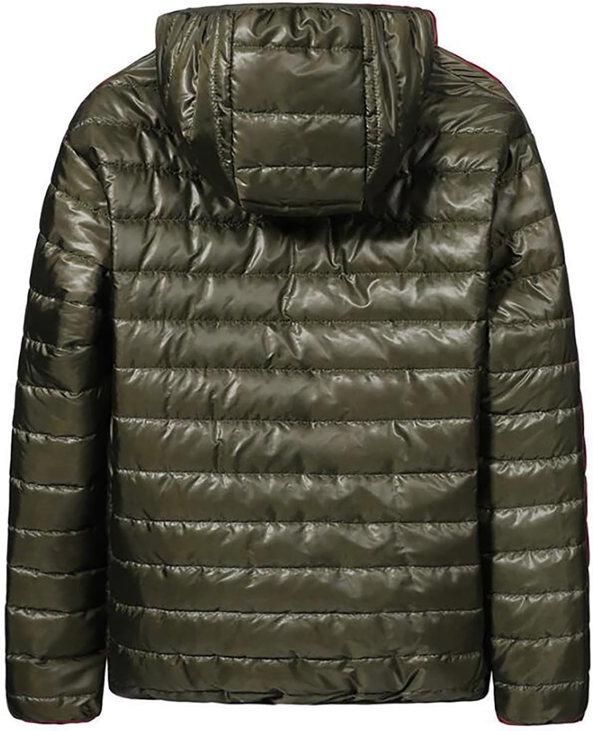 Puffer Jacket Men Lightweight Packable Quilted Jackets Hooded Bubble Winter Down Coat Insulated Thick Outwear Pockets - Image 2